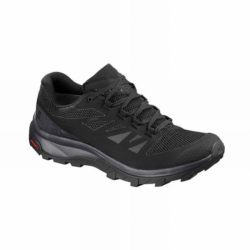 Buty Trekkingowe Damskie Salomon OUTLINE GORE-TEX - Czarne - Polska (145-EMHVUK)